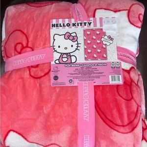 Hello Kitty Pink Bow Twin Size Blanket